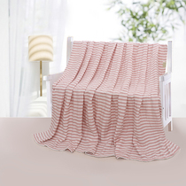 Zhiyang strawberry series pure cotton gauze towel quilt can be spread and covered parent-child blanket soft and sweat-absorbing