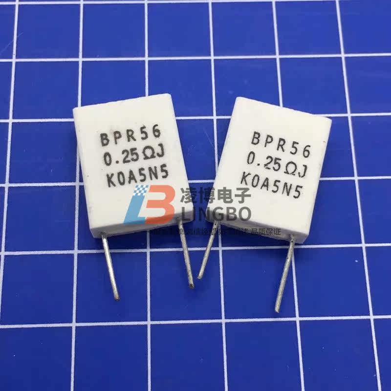 Cement resistance 5W 0 25R BPR56 0 25 Euro J non-inductive cement resistance vertical 2 feet