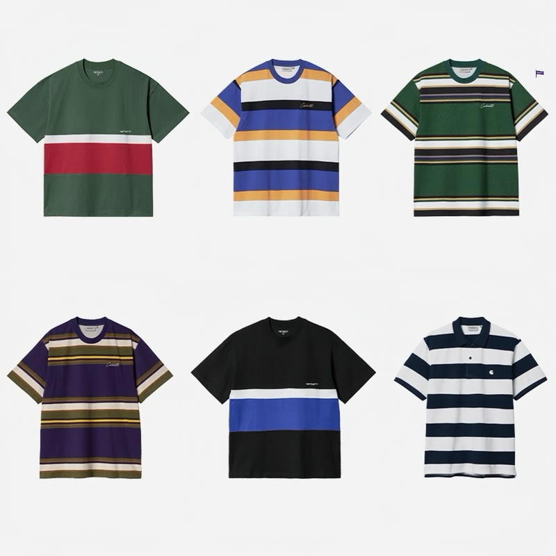 Clearance Stock Carhartt Wip T-Shirt Carhartt Striped Embroidered Heavy Short-Sleeve T-Shirt Clearance Stock Carhartt Wip T-Shirt Carhartt Striped Embroidered Heavy Short-Sleeve T-Shirt