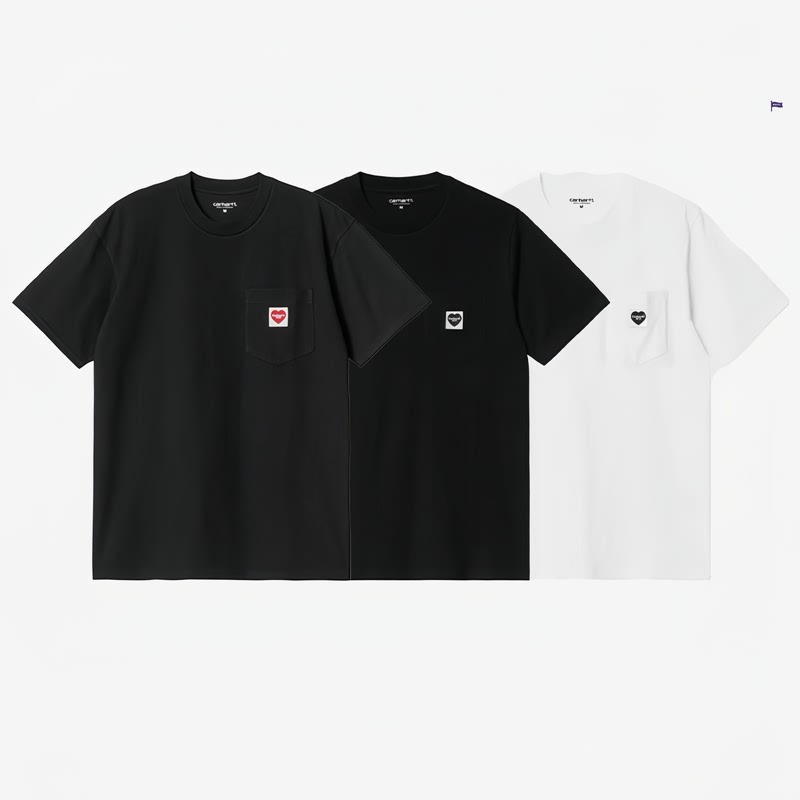 In Stock Carhartt Wip Pocket Heart t Carhartt Heart Pocket Short-Sleeve T-Shirt 032128