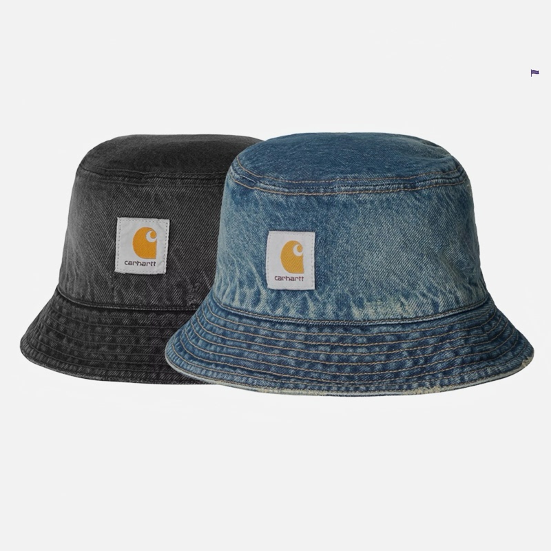 In Stock Carhartt Wip Aden Hat Carhartt Denim Frayed Distressed Sunshade Bucket Hat 36334