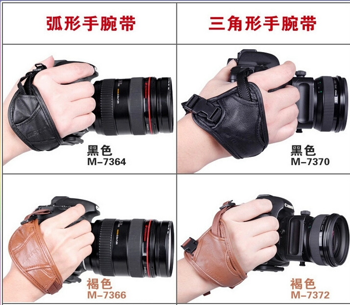 Máy ảnh Martin SLR dây đeo tay bằng da Nikon Canon Dây đeo Sony phụ kiện chụp ảnh hình tam giác rộng thoải mái - Phụ kiện máy ảnh DSLR / đơn