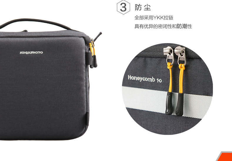 NAGA Naga Honeycomb Series Máy ảnh kỹ thuật số Micro SLR Tay áo Túi nhiếp ảnh Giải trí Du lịch Micro Túi máy ảnh đơn - Phụ kiện máy ảnh DSLR / đơn chân nhện máy ảnh
