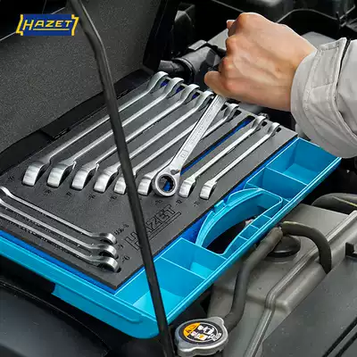 HAZET Germany imported ratchet dual-use wrench set open plum wrench set Auto repair auto maintenance tools