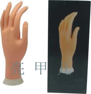 Nail dầu keo thực hành công cụ chân tay giả mô hình cao su tay mô hình tấm móng hiển thị đứng ngón tay uốn mô phỏng mô hình bàn tay - Công cụ Nail