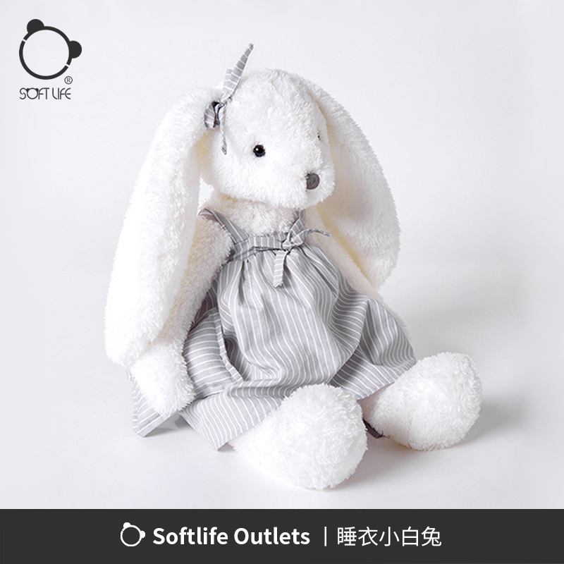 softLife ultra soft cute rabbit doll small rabbit fur suede toy to sleep paparazzi for girl birthday present
