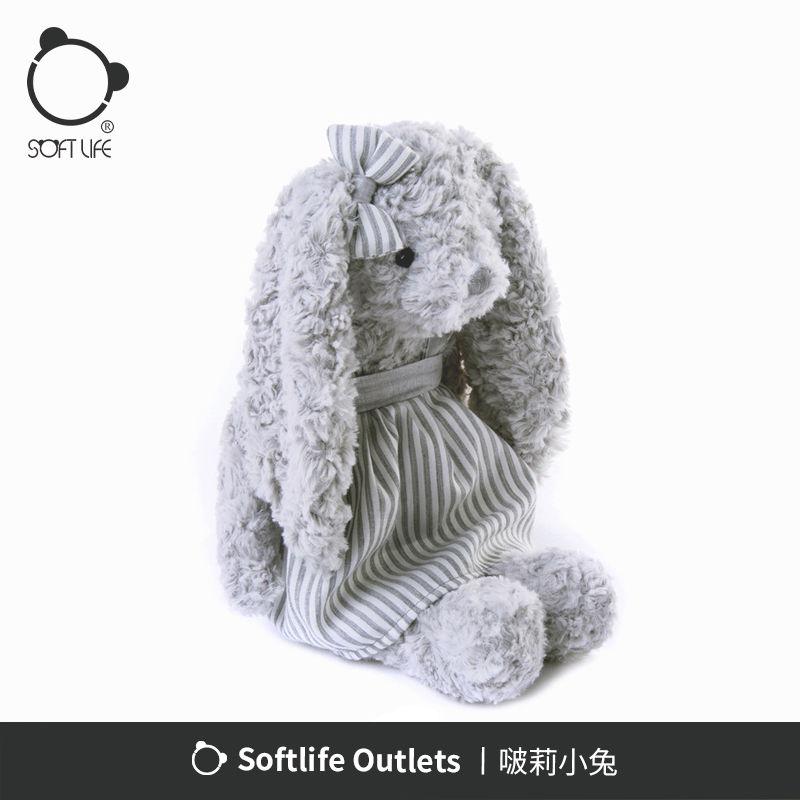 Softlife cute rabbit plush toy rabbit doll sleeping with birthday present