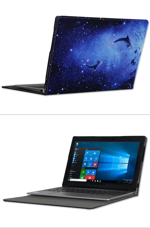 Lenovo D330 10.1 inch trường hợp máy tính xách tay da bàn phím bảo vệ tay áo kết hợp máy tính bảng D330-101GM - Phụ kiện máy tính bảng