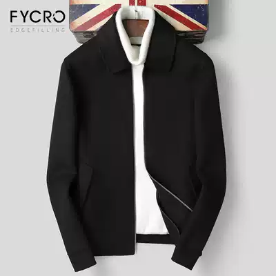 2020 new woolen coat short Korean version slim lapel woolen coat winter New cashmere coat men