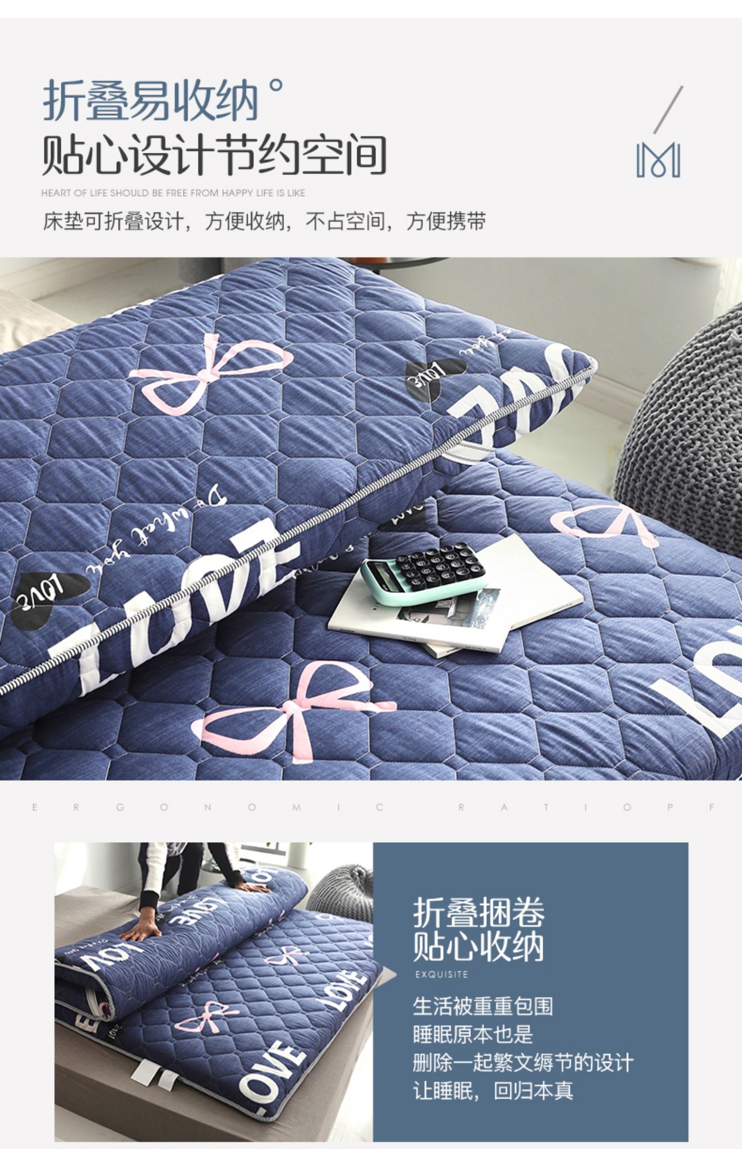 Hengyuanxiang nhà dệt chà nhám nệm chống bụi giường đệm nhíp đơn sinh viên đôi ký túc xá chống trượt nệm - Nệm nệm cao su