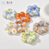 Милый керамический браслет из бисера ручной работы, ожерелье и серьги, аксессуары