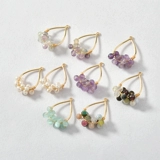 Натуральная турмалиновая подвеска из жемчуга с аметистом, серьги ручной работы, ожерелье