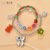 Серебряная раскраска, цепь, браслет из бисера, ожерелье, аксессуар с аксессуарами, 2 карат, не выцветает, «сделай сам»