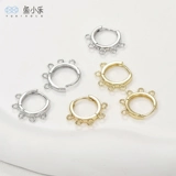 Медные золотые серьги, базовые аксессуары ручной работы, золото 14 карат