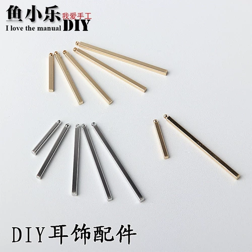 Аксессуар ручной работы, аксессуары, серьги, квадратная медная подвеска с кисточками