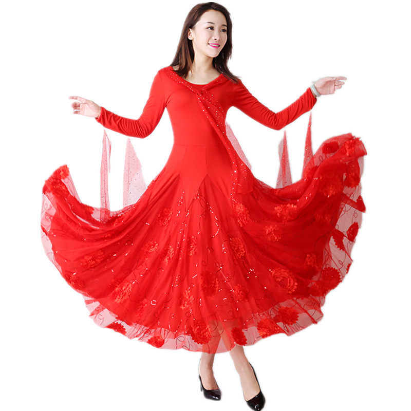 Modern Dance Dress Match Performance Dress Waltz Pendulum Dress National Standard Tango