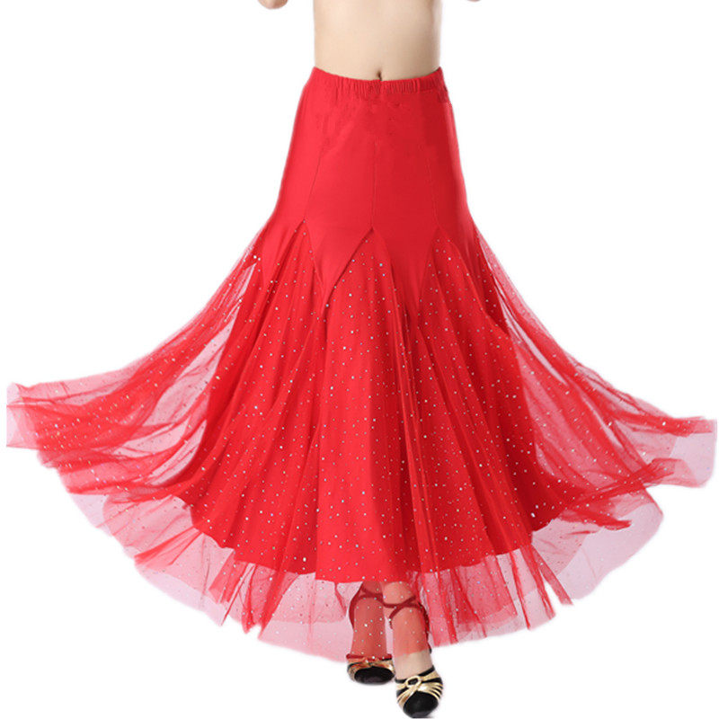 Morden Dance Dress Half Body Dress With Great Swing Skirt Waltz National Mark Dance Dress
