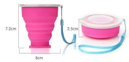 Портативный креативный милый силиконовый складной ополаскиватель для рта для путешествий