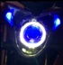 Longxin LX150-70E núi đua Yue đèn pha sửa đổi ống kính Xenon ống kính mắt quỷ mắt - Đèn HID xe máy đèn pha xe máy vuông Đèn HID xe máy