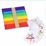 Вариационная палочка для мороженого, конструктор для детского сада, настольная игра, учебные пособия, 3-5 лет