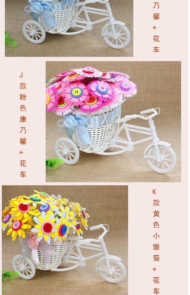 Lễ hội mẹ thiếu nhi sáng tạo Handmade Quà tặng giáo viên DIY Làm màu Nút hoa Chất liệu gói nổi đồ dùng đồ chơi tự tạo