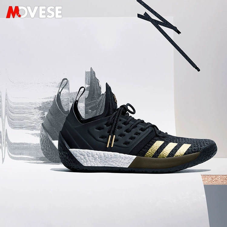 Giày bóng rổ chiến đấu vàng đen thế hệ 2 của Adidas Harden Vol.2 Harden AH2215 giày tập gym nam