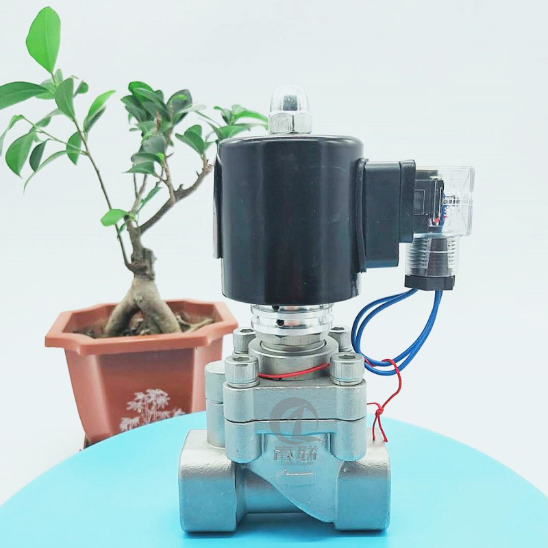 ZCB - 20W stainless steel solenoid valve 220V wire mouth steam seal steam - closed solenoid valve heat sink high temperature solenoid valve