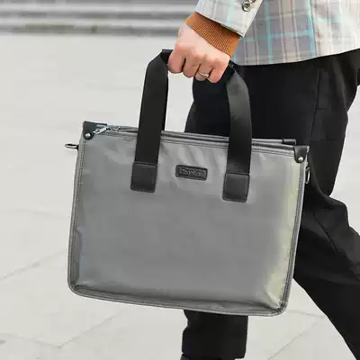 14 inch pen electric package multifunctional nylon waterproof simple Business Men's portable briefcase 2020 New