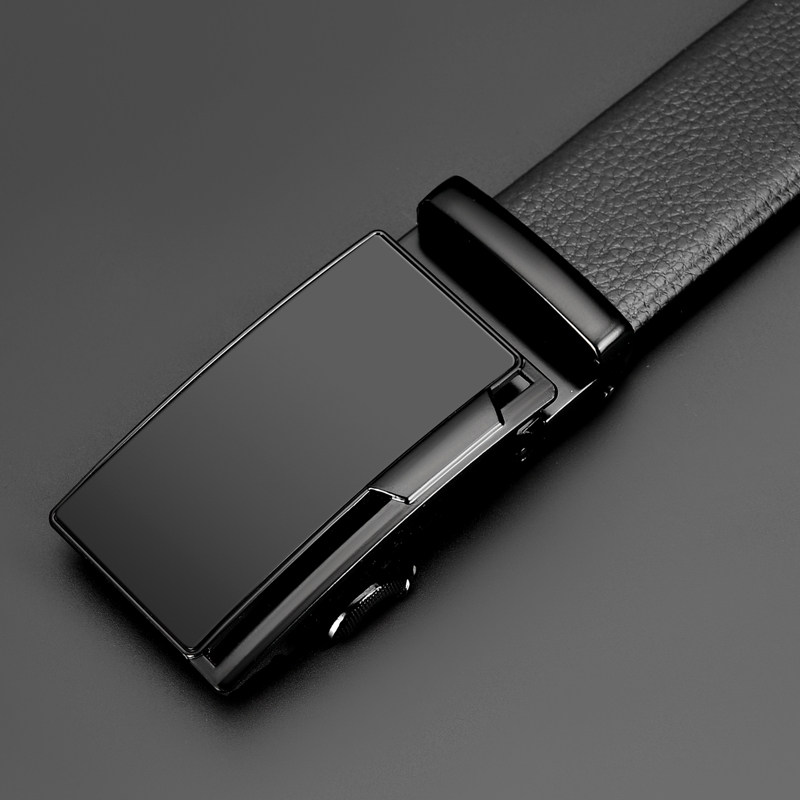 Men's automatic buckle business casual fashion youth belt new Korean version all-match soft belt middle-aged men's belt