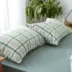 Nhật rửa sạch năng suất bông đơn giản bông áo gối 48 * 74 lưới bông rắn gối một bộ máy đơn - Gối trường hợp