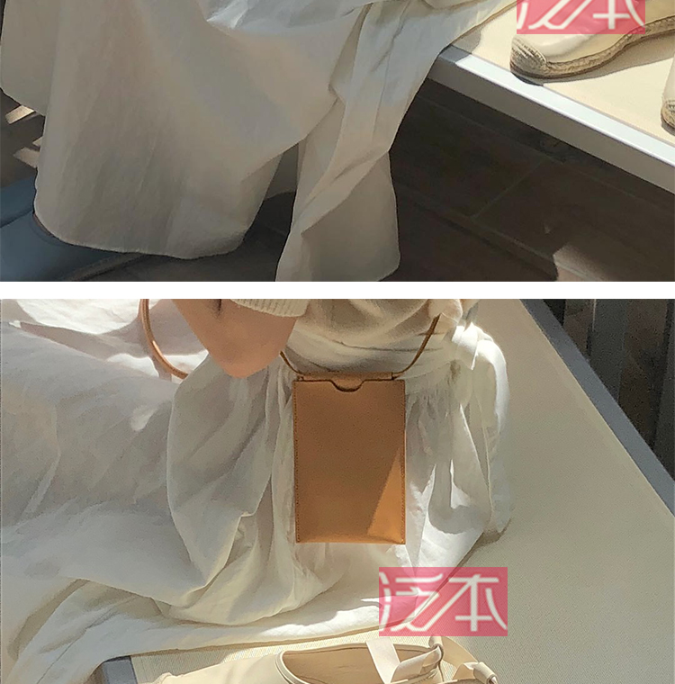 Dongdaemun phong cách mini Messenger túi xách điện thoại di động hợp thời trang túi đeo chéo đơn giản đeo chéo ĐIỆN THOẠI túi xách công sở nữ