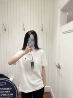 Ralph lauren, хлопковая однотонная пони, футболка polo, короткий рукав