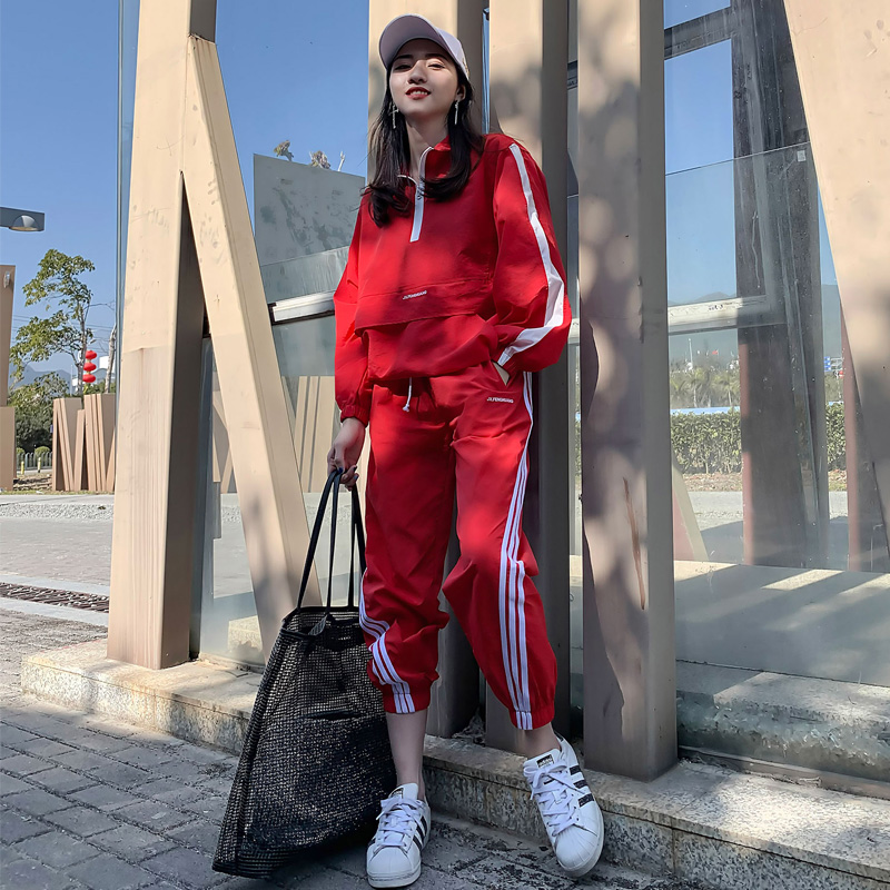2022 Spring Summer Speed Dry Hip Hop Fashion Casual Sportswear Suit Women Running Loose Two Sets Sun Protection Thin