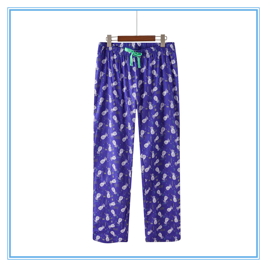 Pajama quần của phụ nữ quần cotton phần mỏng mùa hè thường nhà kích thước lớn ban nhạc đàn hồi chất béo mm mới hoang dã quần