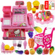 Children's supermarket simulation cash register toy card swipe machine cashier counter play house kitchen toy for girls 3-6 years old