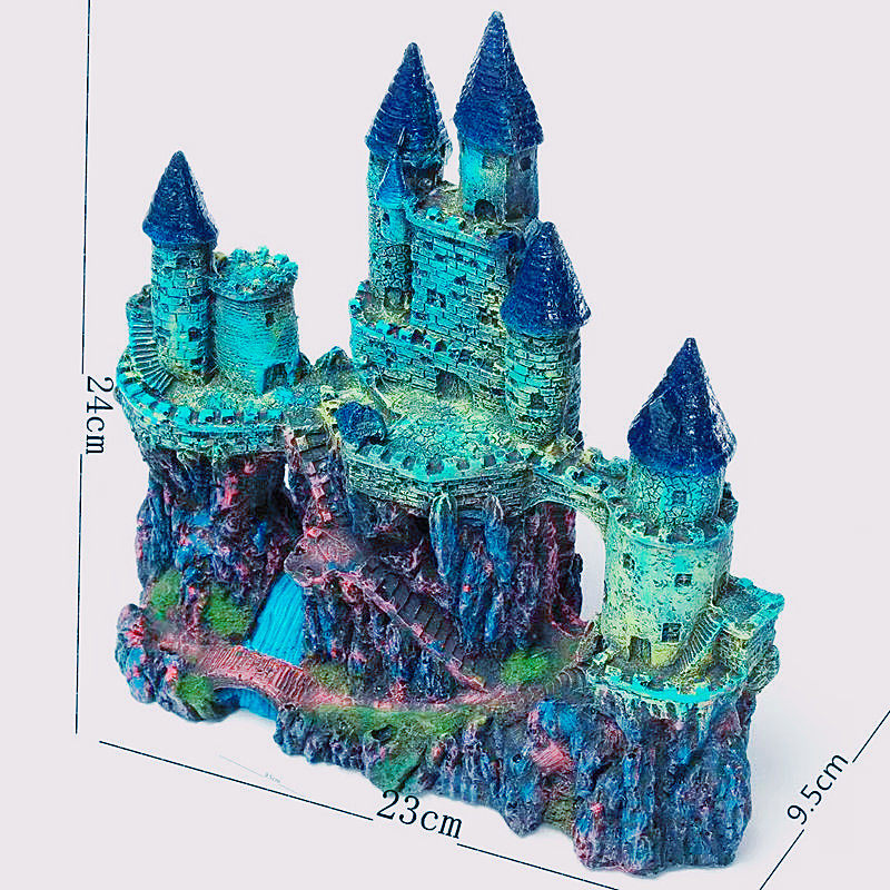 Fish tank landscaping castle ornaments aquarium decoration supplies aquarium fish and shrimp avoid house avoid cave rockery
