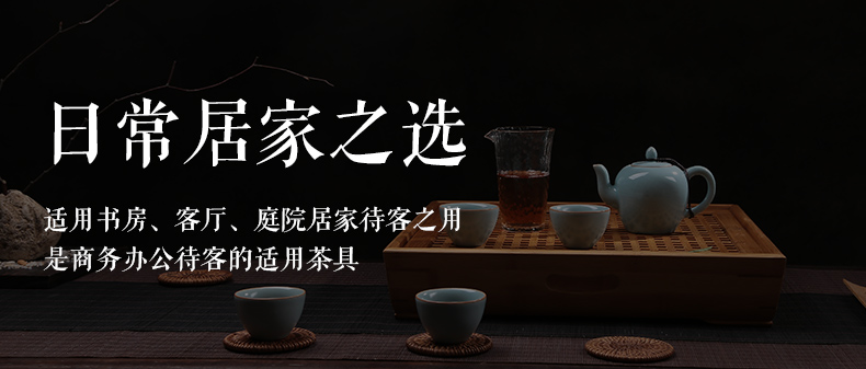 Dry landscape ceramic trays bamboo tea tray side large storage drawer household contracted kung fu tea tea