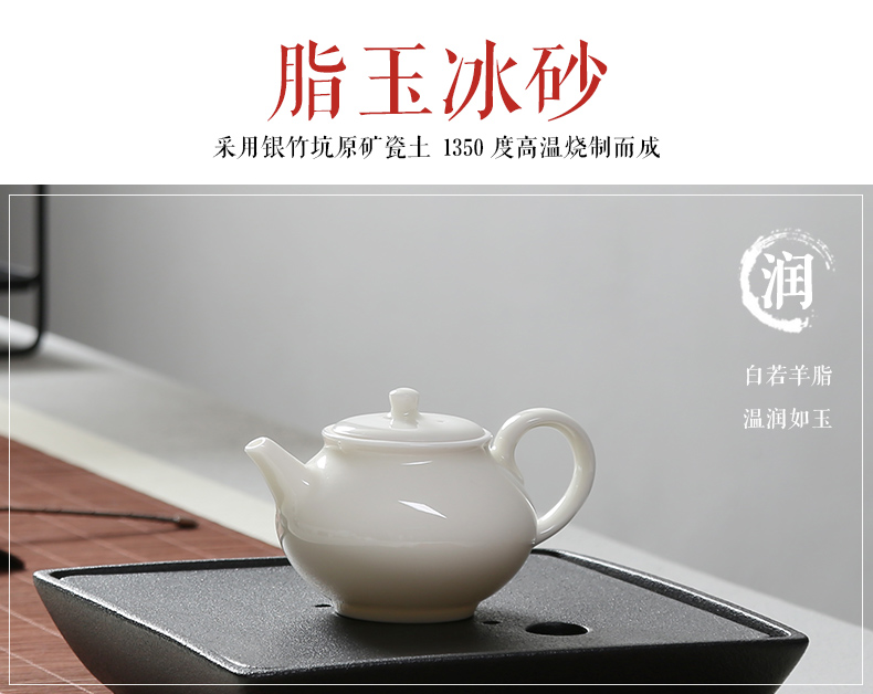 Cloud in the blue white porcelain pot was small household ceramic teapot tea ware jingdezhen xi shi jade porcelain teapot