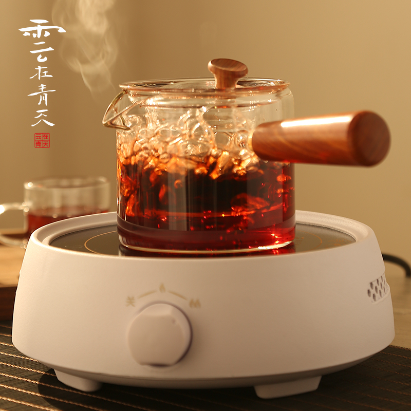 Glass teapot set high temperature kettle household utensils electric furnace TaoLu little boiling water pot light waves boiled tea