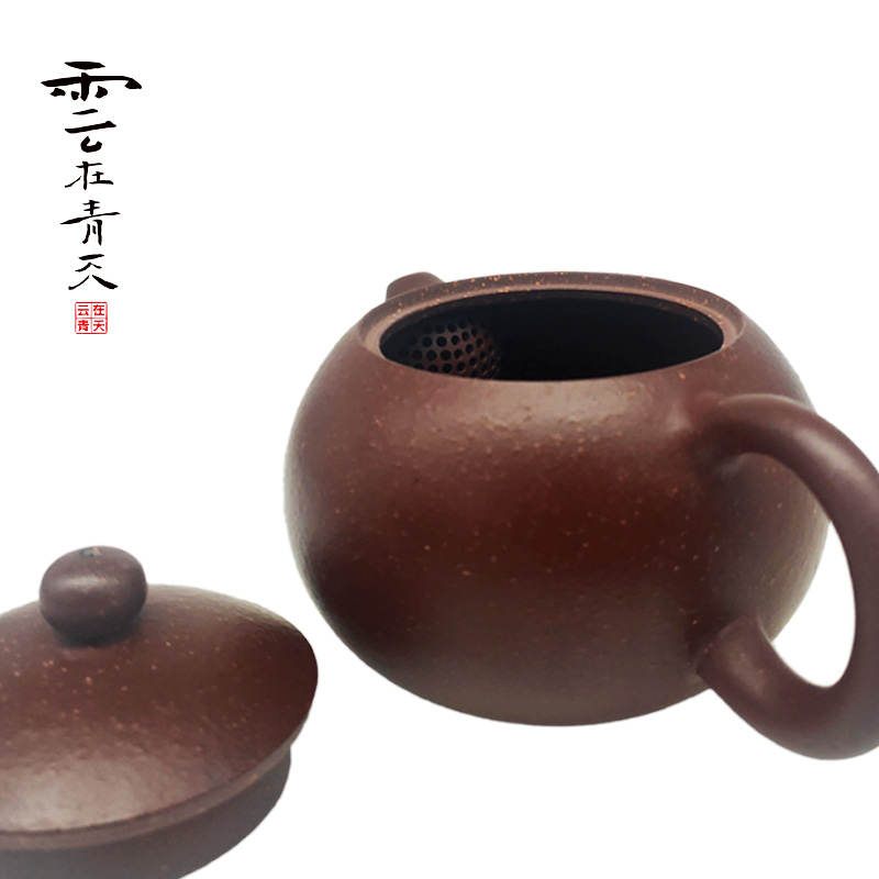 Xi shi pot of yixing it undressed ore stone by hand gourd ladle pot little teapot single kung fu tea set ceramic teapot