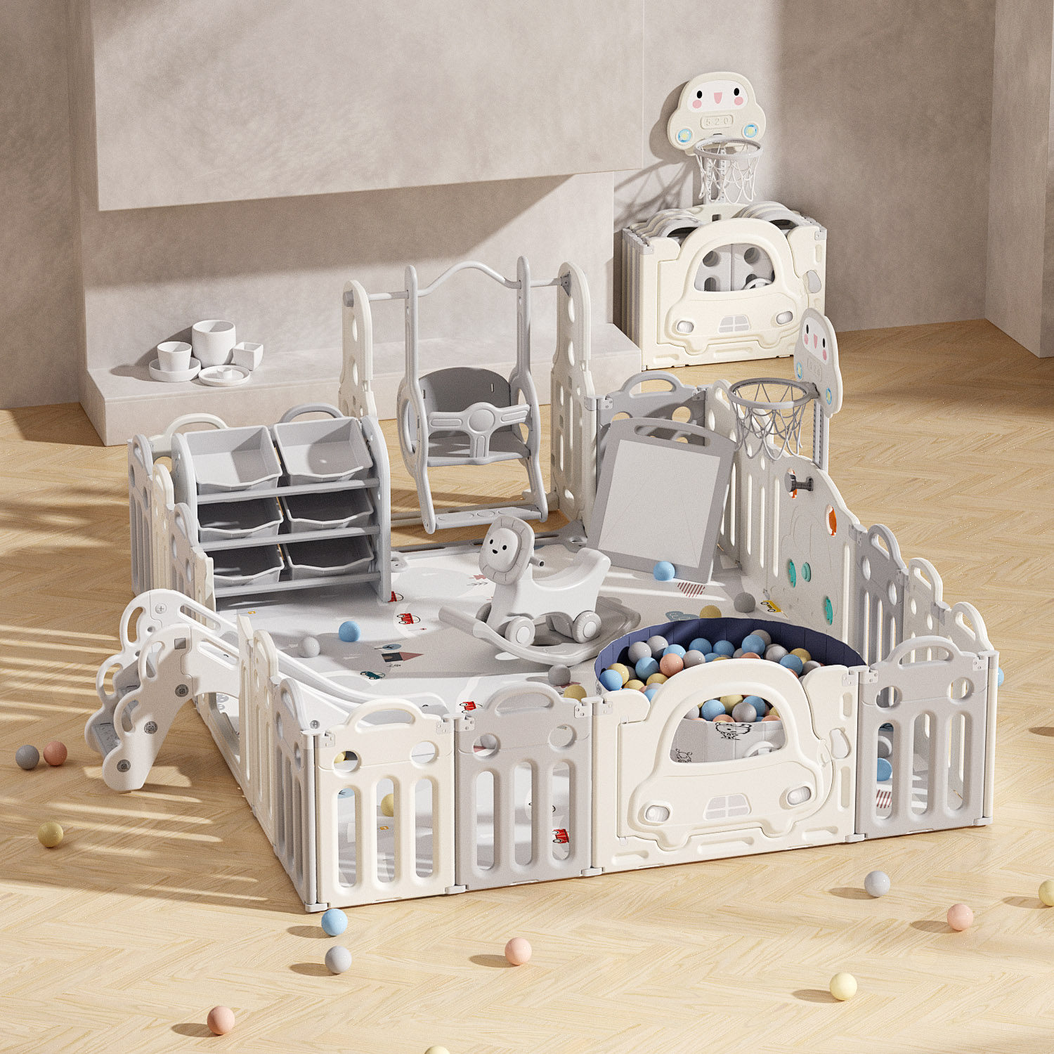 Children Play Fence Indoor Home Ground Baby Crawl Guard Rail Baby School Walking Fence Small Amusement Park-Taobao