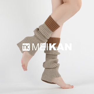 Meikan socks knitted socks for hot girls y2k calf socks autumn and winter warm pile socks leg covers snow boot socks