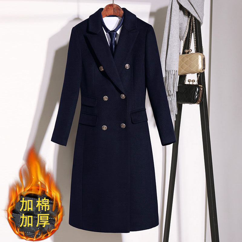 Career suit Women in winter Children's big clothes women in the middle of the house Jewelry Store Workwear Frock Fur Coats-Taobao