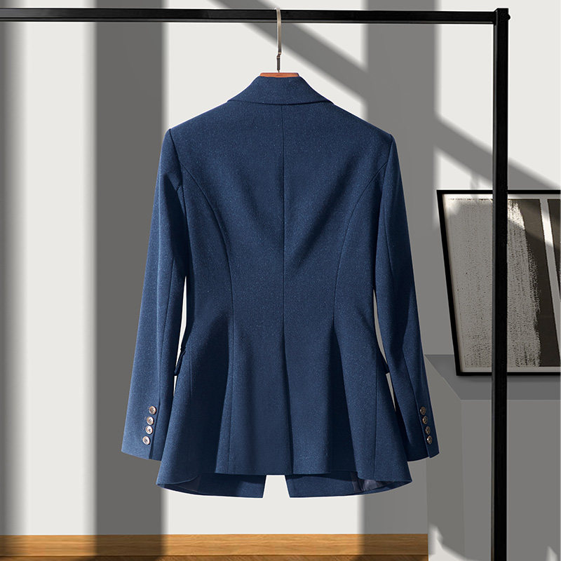 High-end professional suit set women's autumn and winter fashion Korean version of the temperament sales department workwear casual suit jacket