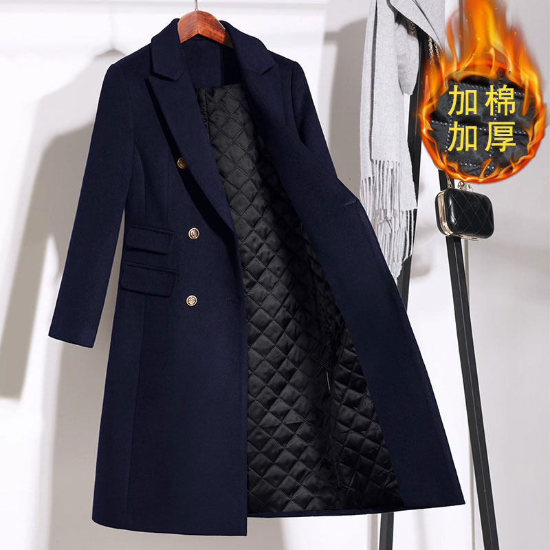 Professional Fur Coats Women Mid length Winter Temperament Hotel Front Desk Sales department Son Coat Workwear Tooling-Taobao