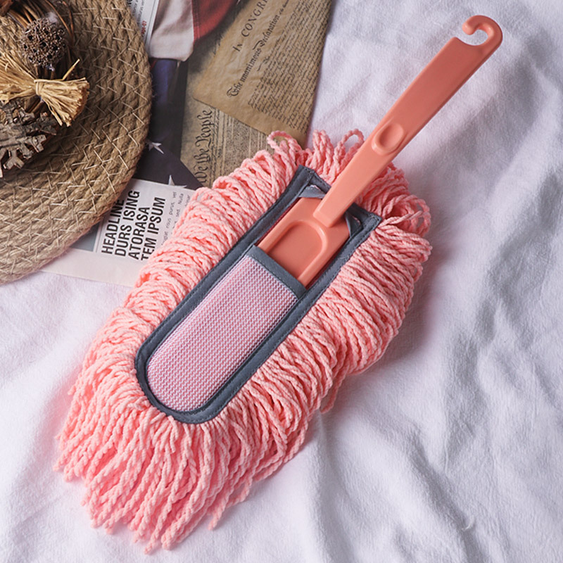 Korean Dust Removal Duster for Car and Household Cleaning, Dust Removal Artifact, Microfiber Electrostatic Adsorption Duster Head