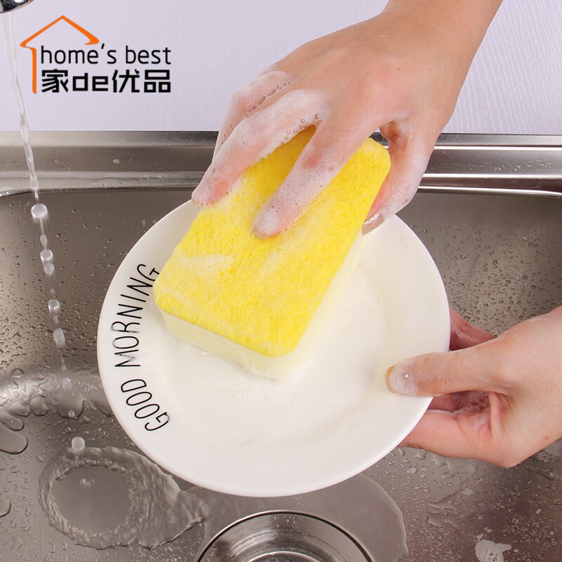 Cleaning cloth brush bowl dish washing sponge Household kitchen double-sided dish washing multi-function cleaning decontamination dish washing cloth 5pcs