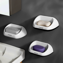 Soap Box Wall-mounted Drain Shelve home Perforated Bathroom Containing Toilet Soap Rack Soap Holder