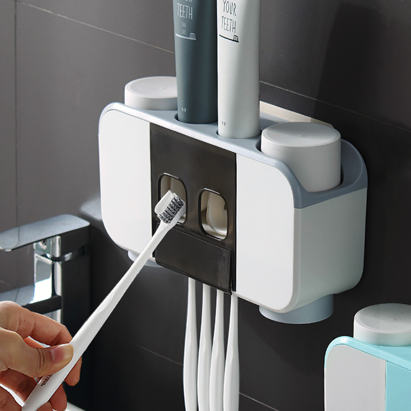 Mouthwash Cup Suit Toothbrush Cup Shelf Shelving lovers Toothbrush Cup Containing layer Shelf Squeeze Toothpaste Thever Home