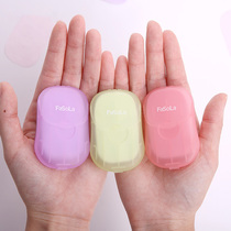 Japan travel portable disposable soap sheets hand soap Paper student box soap sheet